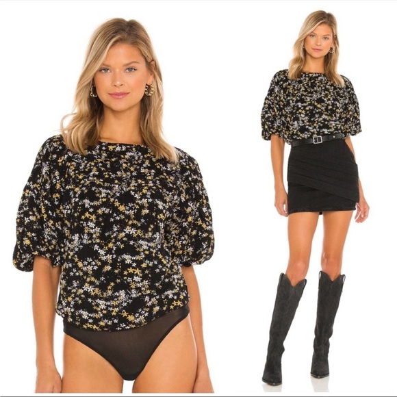 Free People Tops - Free People Dessy Bodysuit Size L